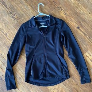 Champion Black Zip Up Athletic Track Jacket SZ S